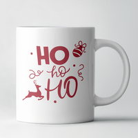 Caneca de Natal “Ho Ho Ho” – Cerâmica Premium 🎄☕