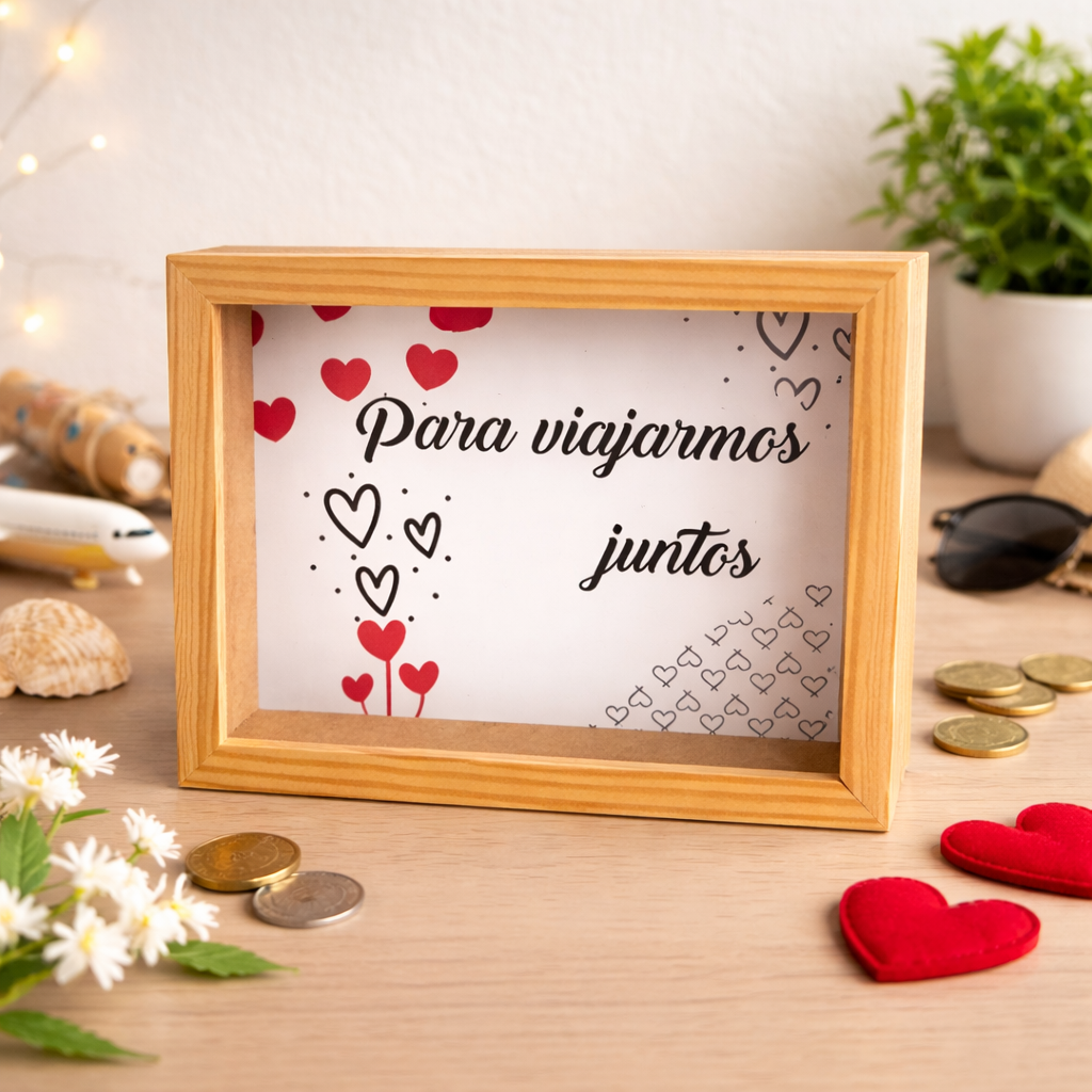 Mealheiro em madeira cru 20cm por 15cm