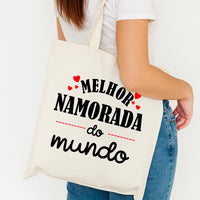 Saco de pano Melhor Namorada do Mundo – Presente Especial