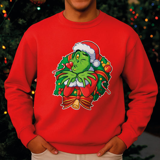 Sweatshirt Grinch Natal Beijo – Estilo divertido