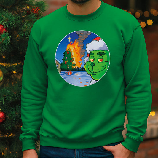 Sweatshirt Grinch de Natal – Humor irreverente