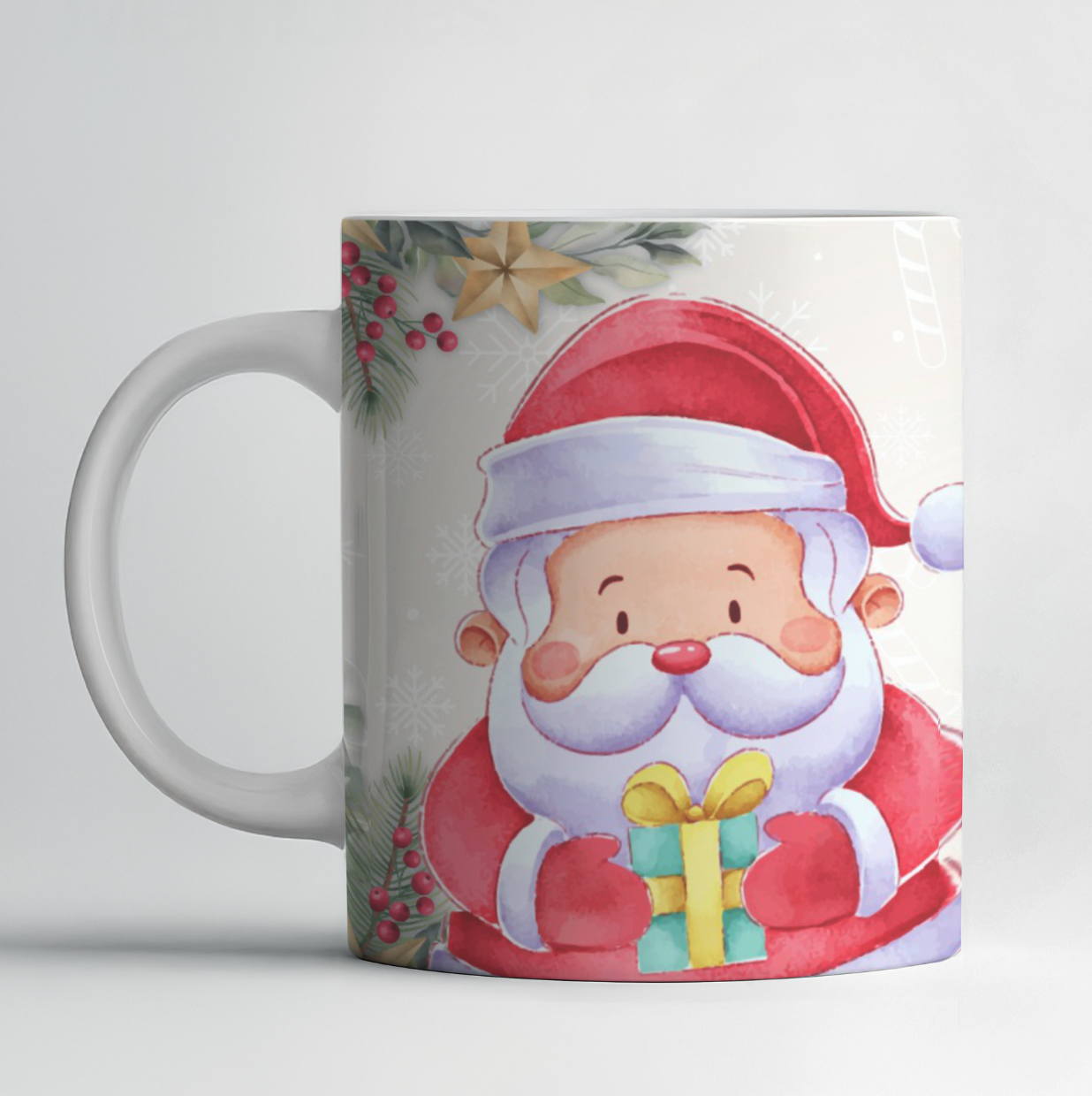 Caneca de Natal “Feliz Natal” – Cerâmica Premium com Design Festivo 🎁☕