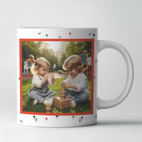 Caneca de Natal Gatinhos – Design Festivo com Foto Personalizável
