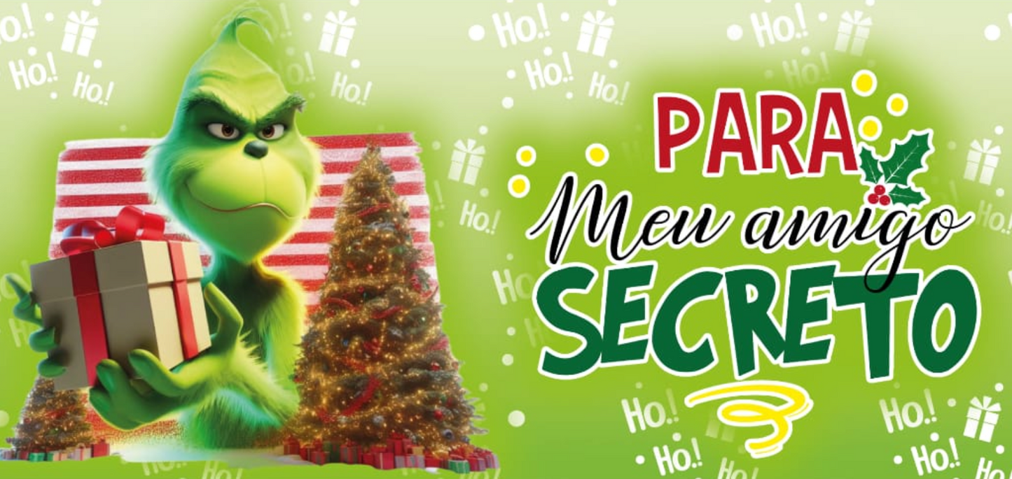 Caneca de Natal Grinch – Presente Divertido para Amigo Secreto