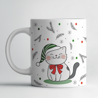 Caneca de Natal Personalizada com Foto – Presente Original com Moldura Festiva 🎁📸