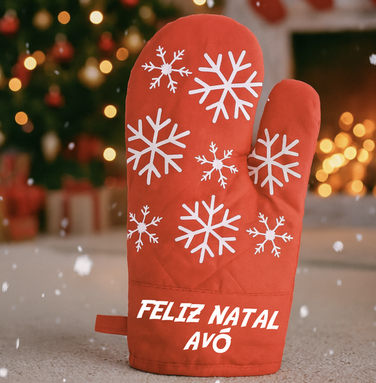 Luva de Cozinha Natalícia Personalizável